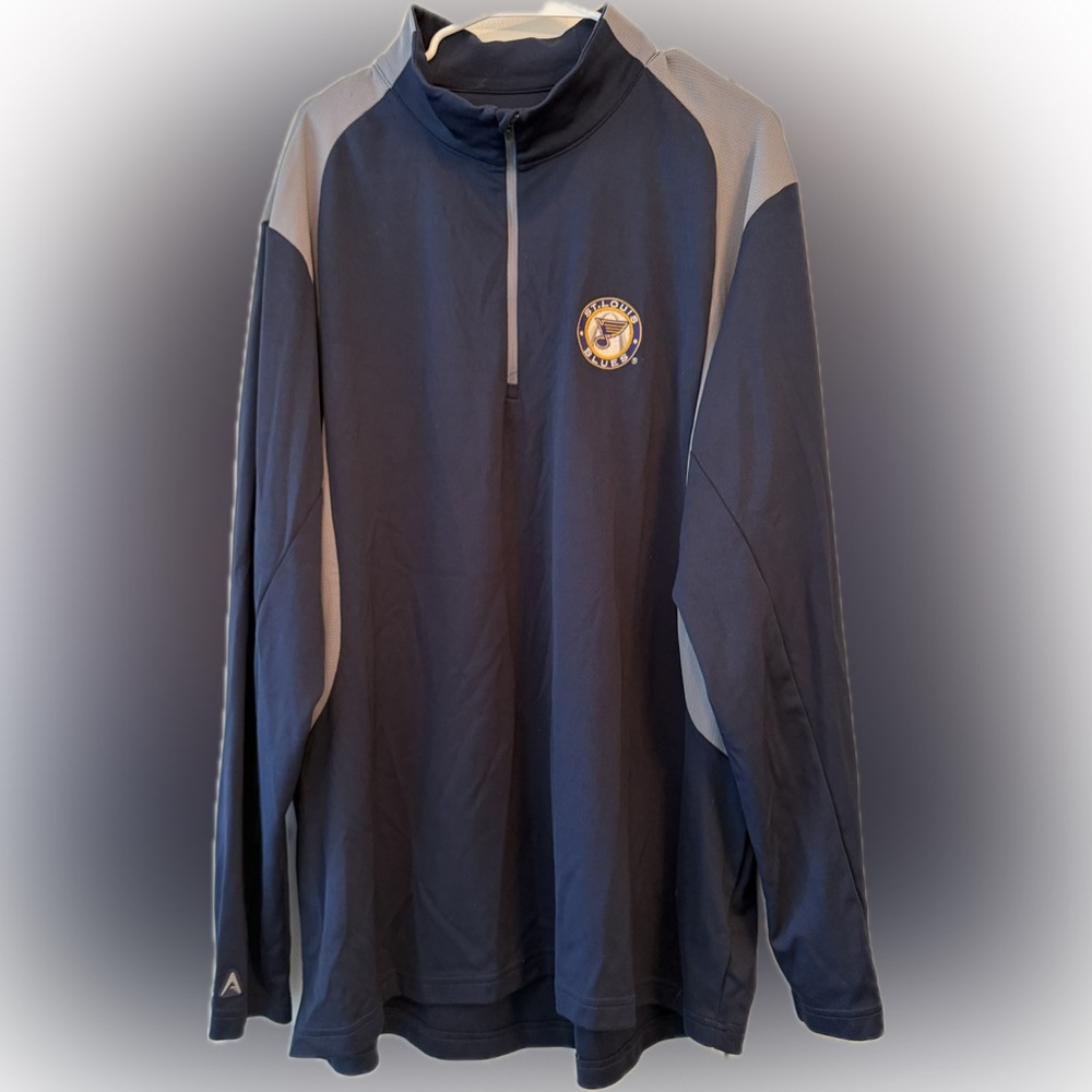 St. Louis Blues Navy Pullover with Logo XXL